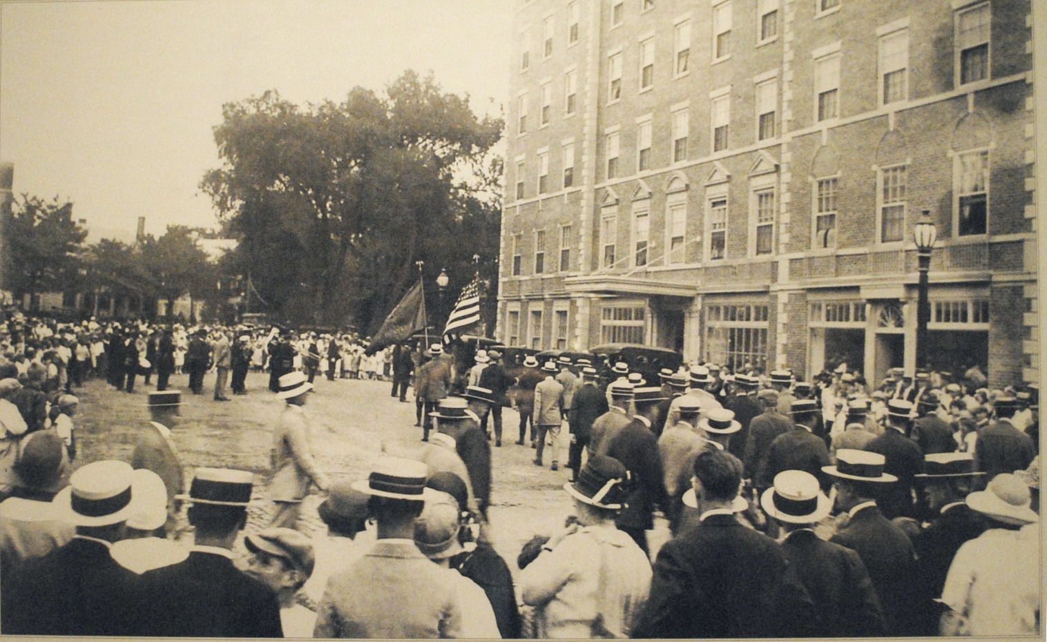 Historical Image of Opening Day Ceremony at Hawthorne Hotel, a member of Historic Hotels of America since 1991, located in Salem, Massachusetts