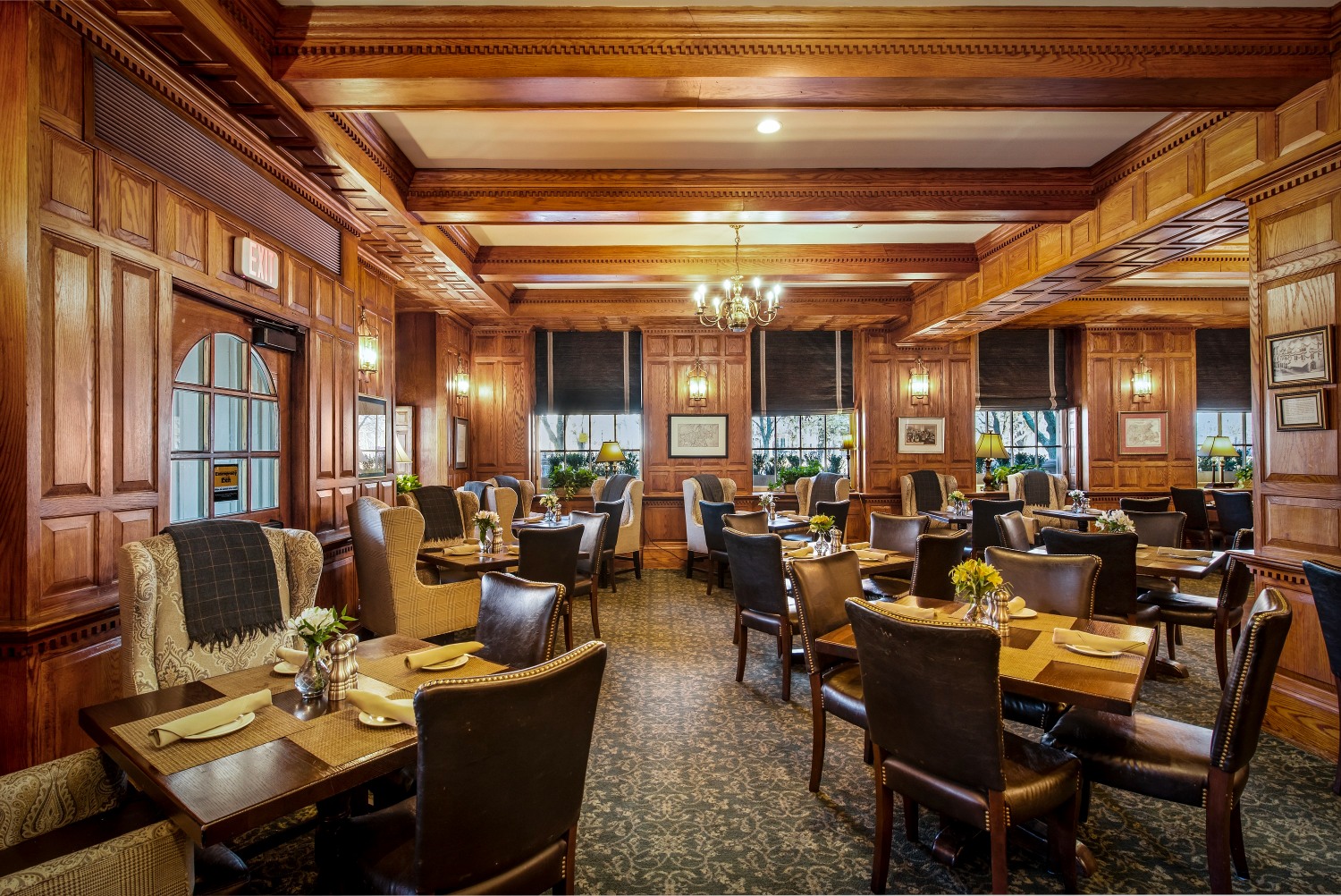 Image of The Tavern on the Green Dining Room at the Hawthorne Hotel, a member of Historic Hotels of America since 1991, located in Salem, Massachusetts