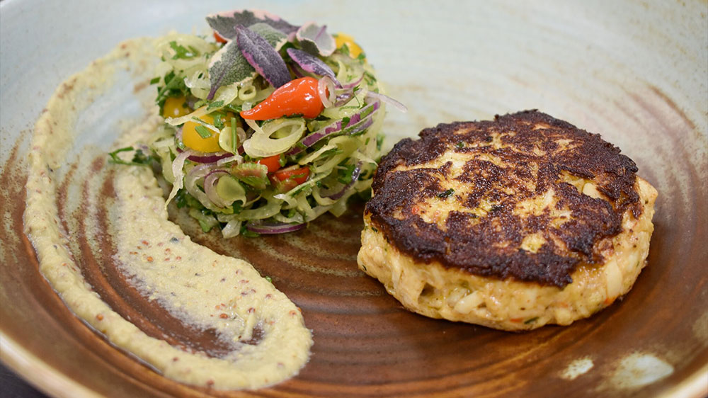 Jumbo Lump Crab Cake With Caribbean Mustard Sauce – Recipes for Club +  Resort Chef