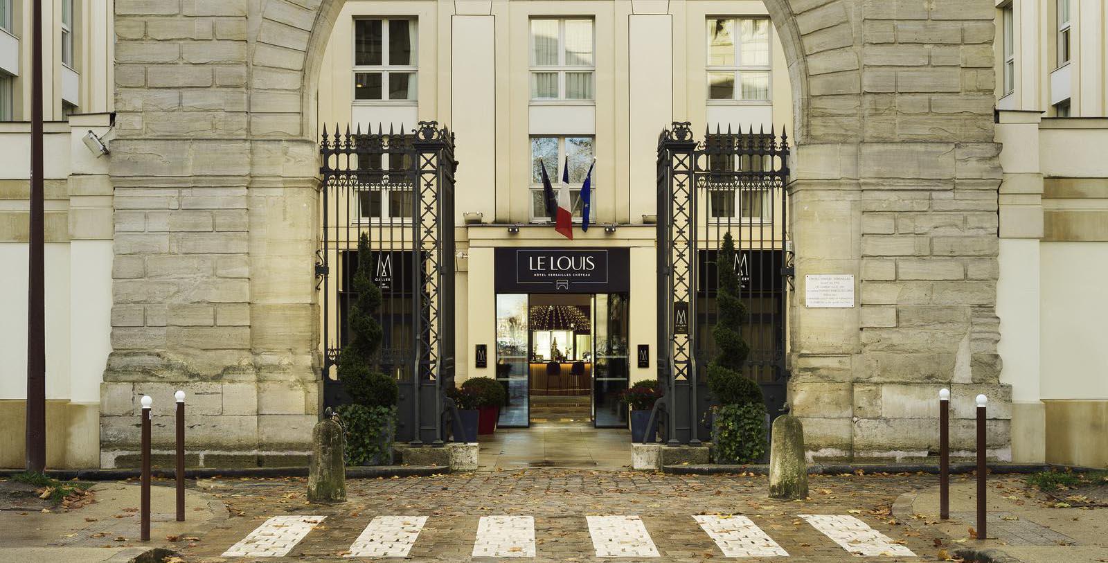 Image of Exterior Hôtel Le Louis Versailles Château - MGallery by Sofitel, 1854, Member of Historic Hotels Worldwide, in Versailles, France, Overview Video