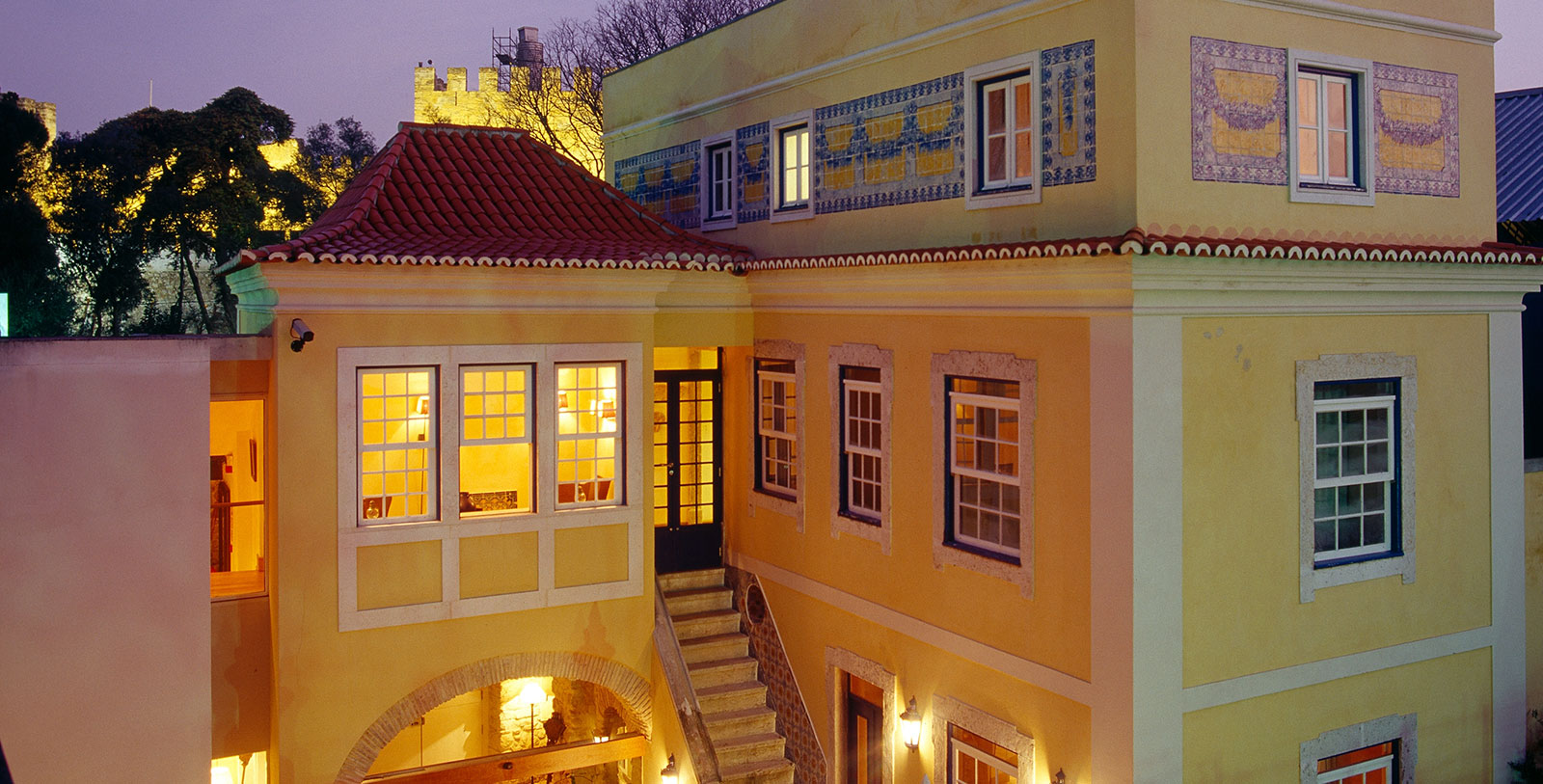 Image of the exterior and courtyard at Solar do Castelo, 1765, a member of Historic Hotels Worldwide in Lisbon, Portugal