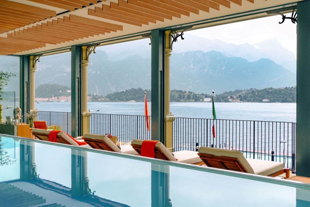 Image of Infinity Pool at the T Spa, Grand Hotel Tremezzo, 1910, a member of Historic Hotels Worldwide, Lake Como, Tremezzo, Italy