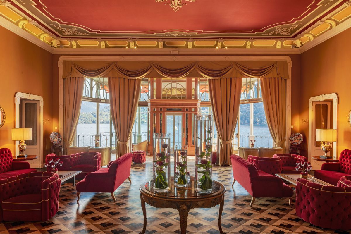 Image of Lobby at Grand Hotel Tremezzo, 1910, a member of Historic Hotels Worldwide, Lake Como, Tremezzo, Italy