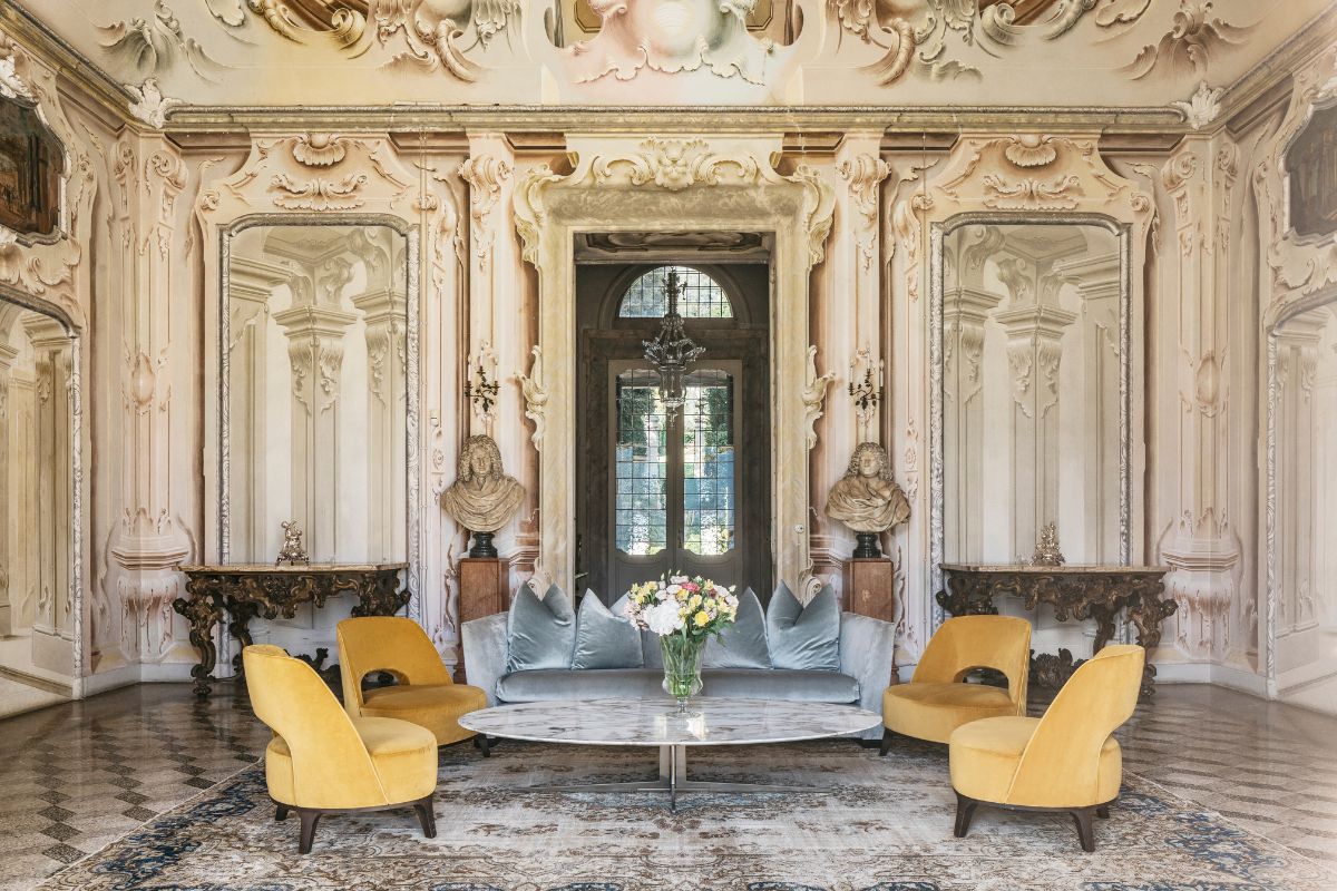 Image of Villa Sola Cabiati Interior Front Entrance at Grand Hotel Tremezzo, 1910, a member of Historic Hotels Worldwide, Lake Como, Tremezzo, Italy