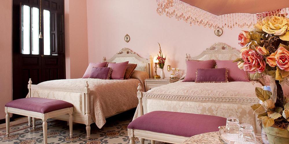 Image of Sana Isabel Bedroom Casa Azul Monumento Historico Merida Mexico