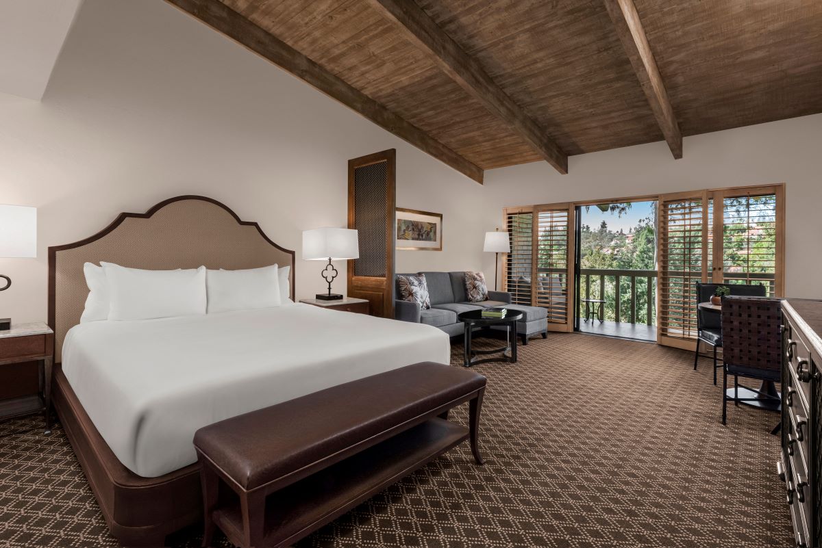 Image of studio suite at Rancho Bernardo Inn, a member of Historic Hotels of America since 2021, dates back to 1963.