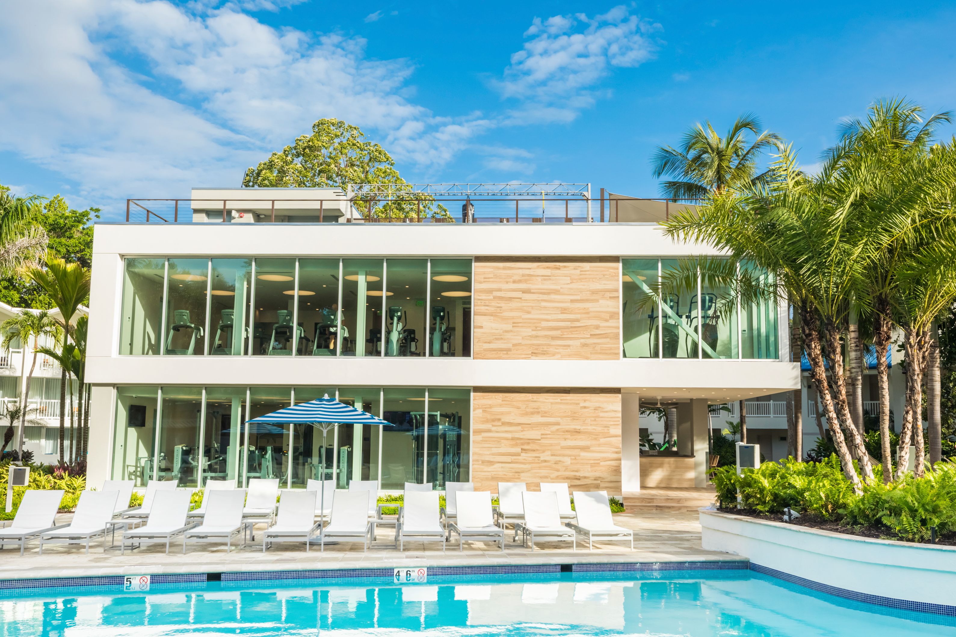 Image of Fitness Center and Spa at Fairmont El San Juan Hotel, a member of Historic Hotels of America since 2022, located in San Juan, Puerto Rico