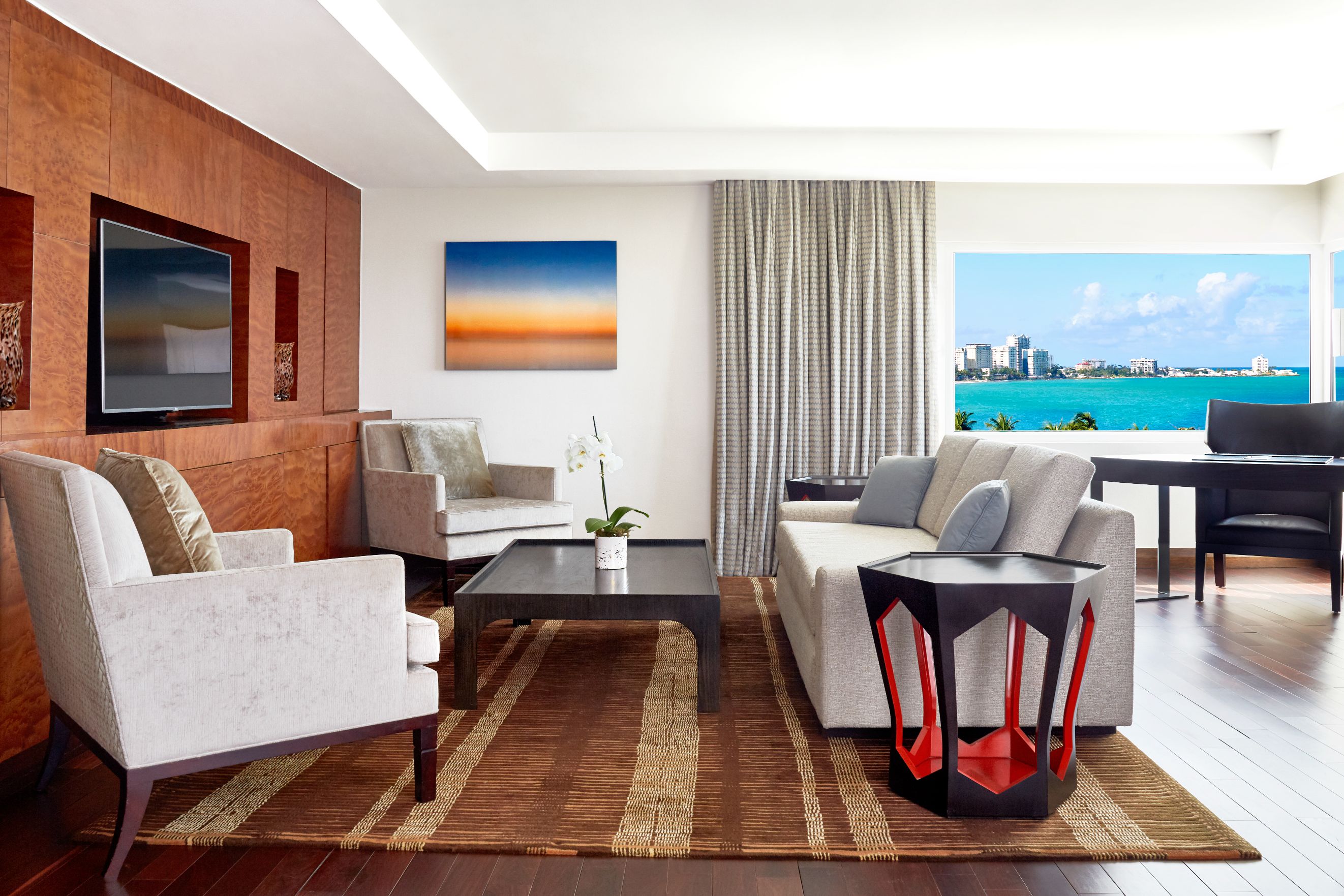 Image of Villa Sitting Area at Fairmont El San Juan Hotel, a member of Historic Hotels of America since 2022, located in San Juan, Puerto Rico