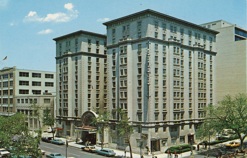Historical Image of Current Exterior Aerial View, Hamilton Hotel, 1851, Member of Historic Hotels of America, in Washington, D.C.