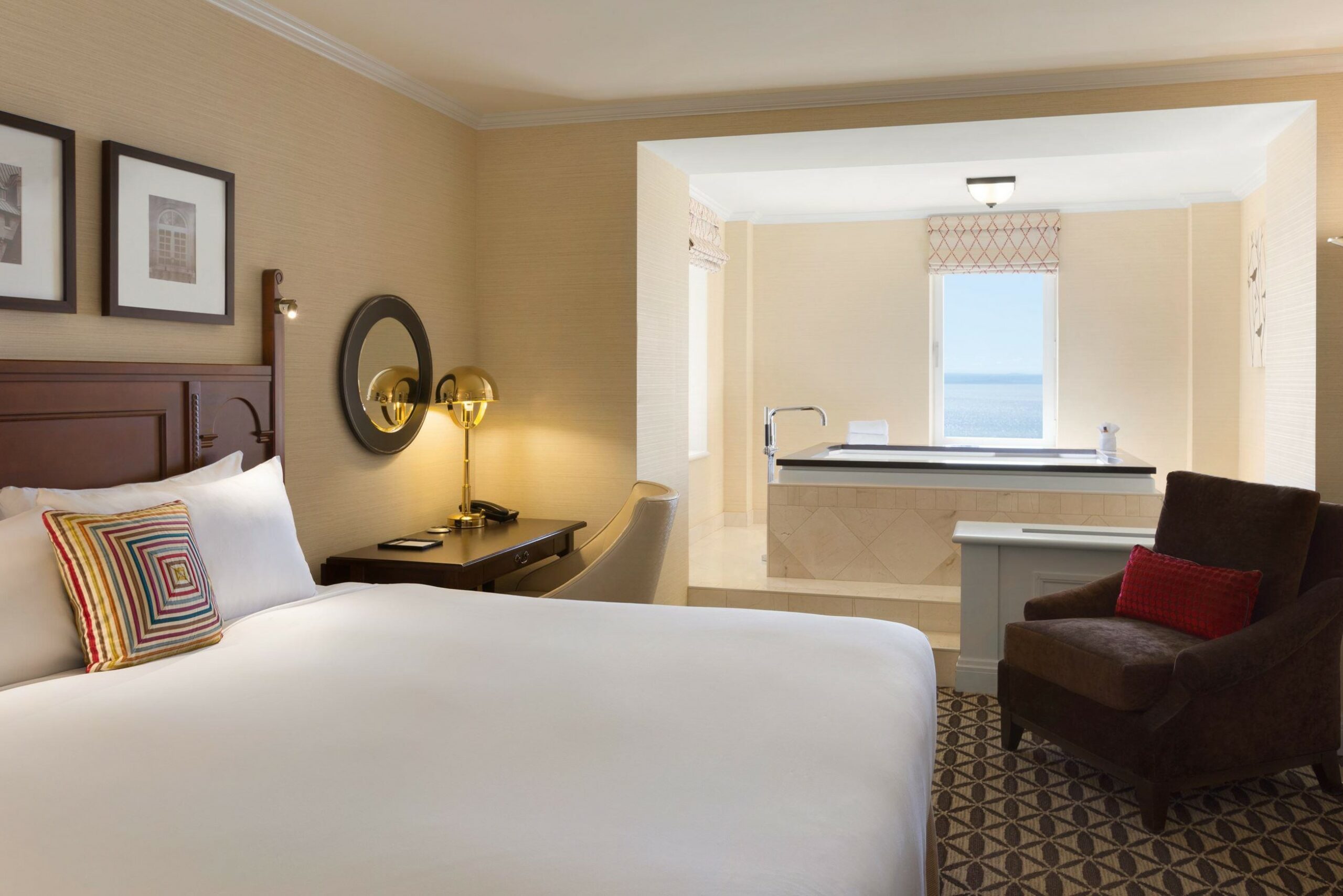 Image of Deluxe View Jacuzzi Guestroom at Fairmont Le Manoir Richelieu, 1899, a member of Historic Hotels Worldwide since 2018, Charlevoix, Quebec, Canada