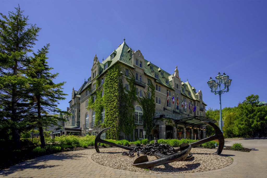 Image of Fairmont Le Manoir Richelieu exterior, 1899, a member of Historic Hotels Worldwide since 2018, Charlevoix, Quebec, Canada