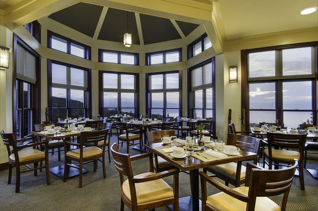 Image of Le Point Cardinal Restaurant at Fairmont Le Manoir Richelieu, 1899, a member of Historic Hotels Worldwide since 2018, Charlevoix, Quebec, Canada
