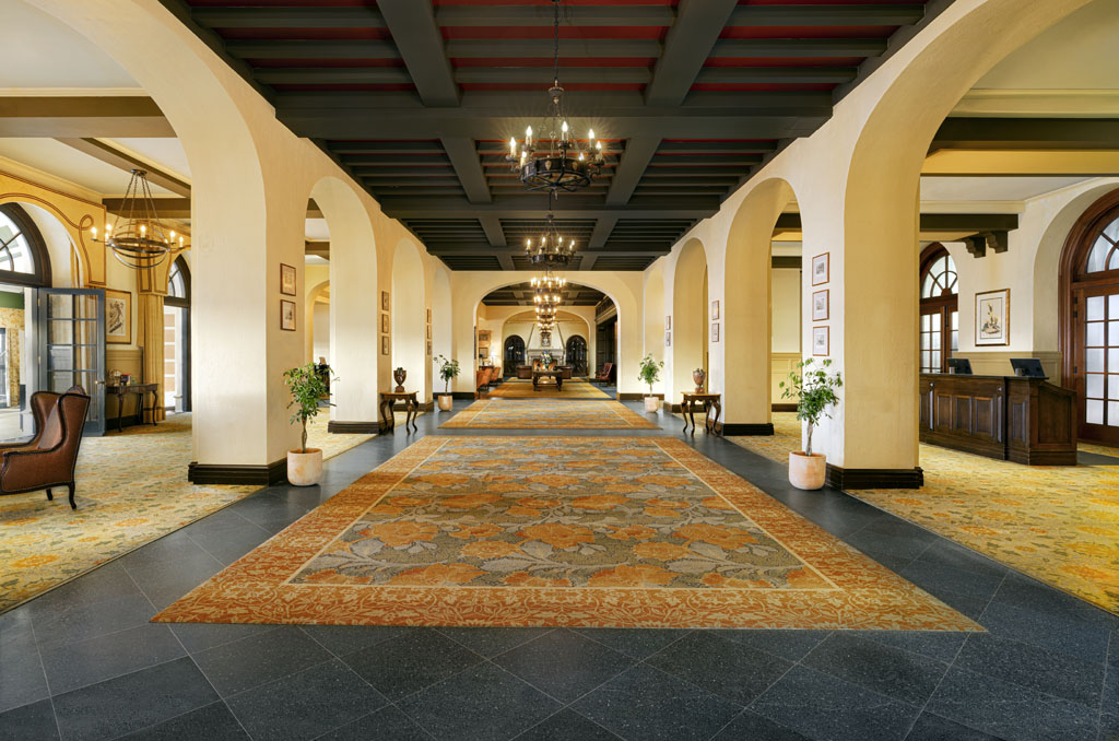 Image of The hotel lobby at Fairmont Le Manoir Richelieu, 1899, a member of Historic Hotels Worldwide since 2018, Charlevoix, Quebec, Canada