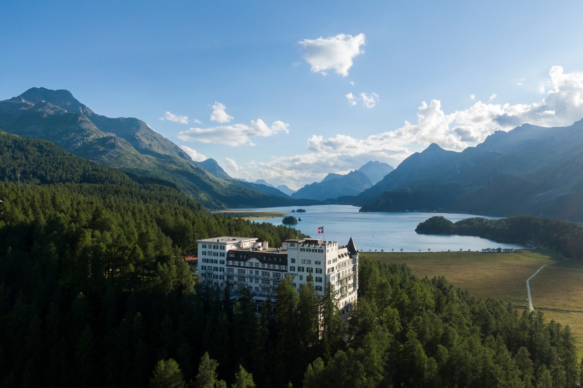 Image of Hotel Exterior Hotel Waldhaus Sils, 1908, Member of Historic Hotels Worldwide, in Sils Maria, Switzerland, Overview Video