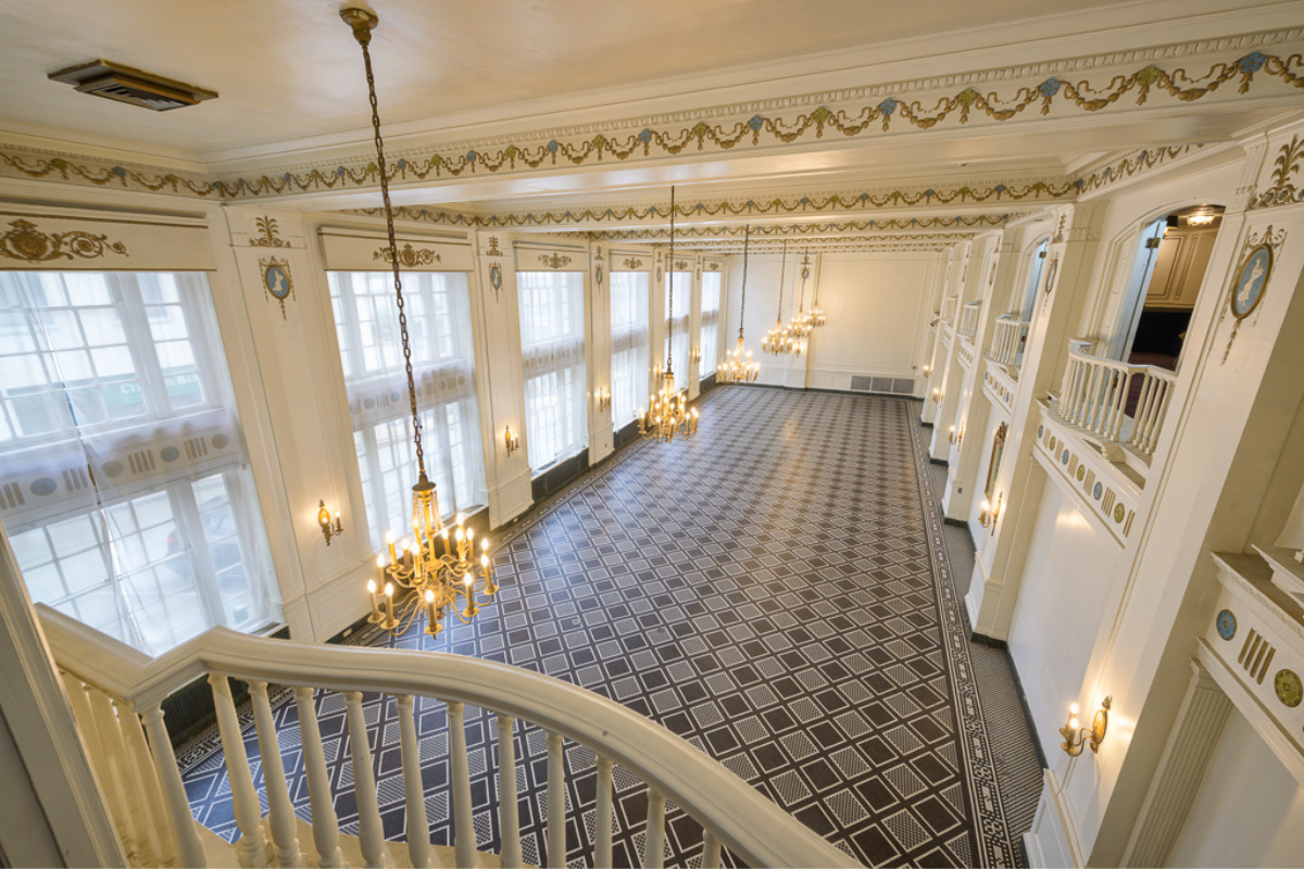 Image of the Washington Room at the George Washington Hotel in Washington, Pennsylvania, a member of Historic Hotels of America since 2023.