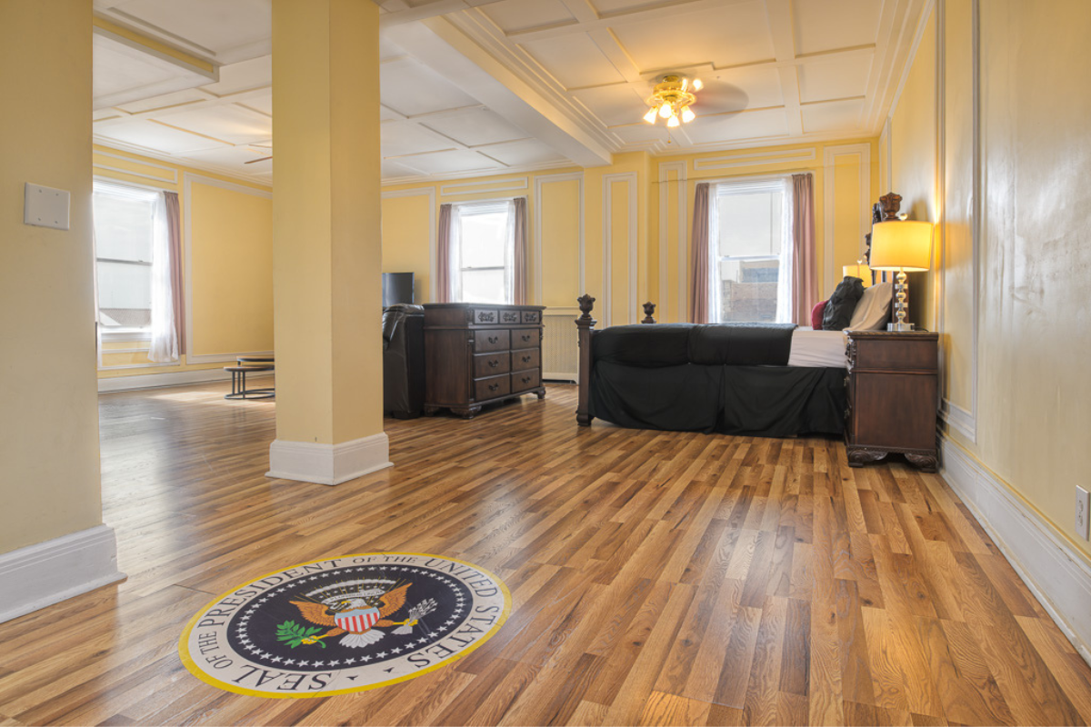 Image of the JFK Suite at the George Washington Hotel in Washington, Pennsylvania, is a member of Historic Hotels of America since 2023.
